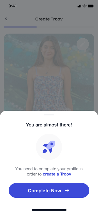 Activity discovery screen